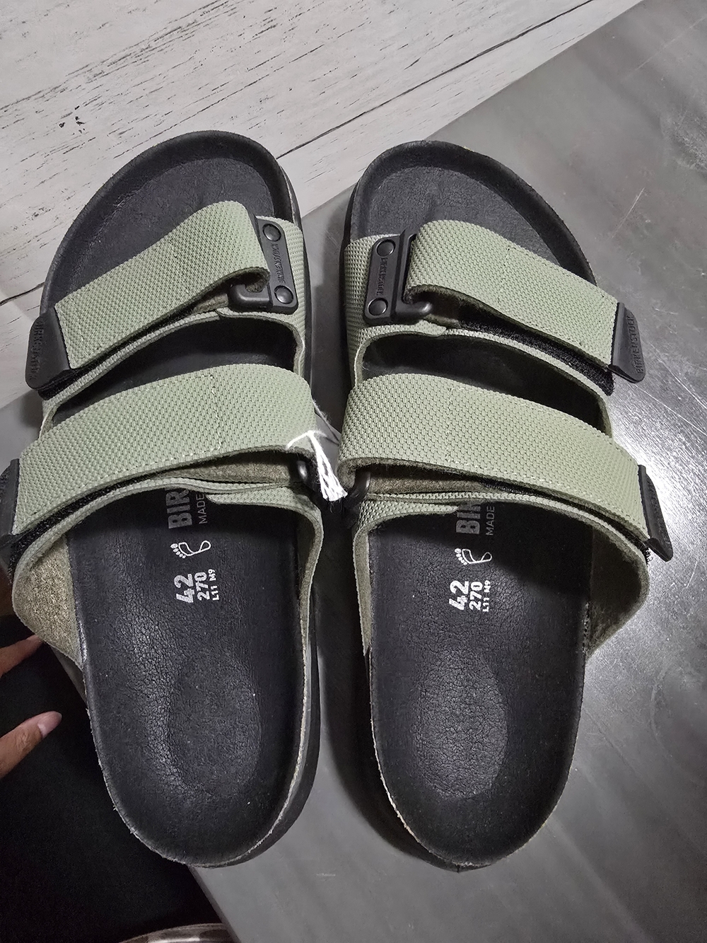 New Birkenstock Sandals Atacama Futura Khaki Olive and Black - Picture 9 of 9